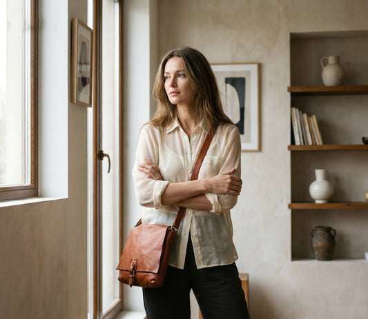 VIVIANE● Kleine Leder-Umhängetasche – Elegante Crossbody Bag Sacktaschen.com