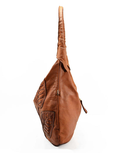 FLORI HOBO● Sac à épaule pour femme moyen en cuir italien