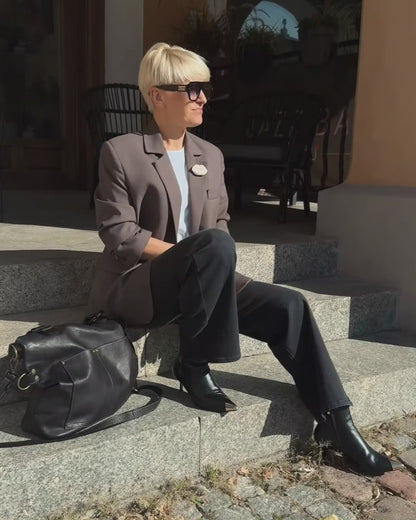 №56 LISETTE™ Bolso shopper XXL de cuero italiano