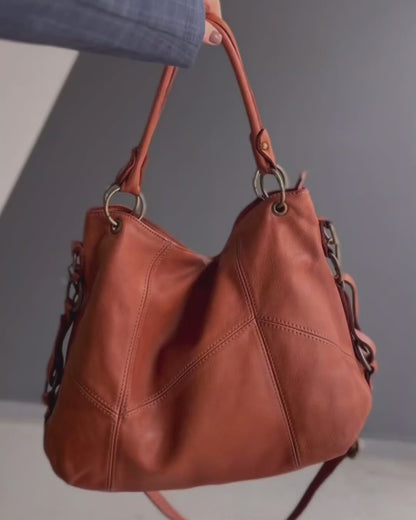 INGUSTI™ Bolso bandolera urbano fabricado en piel vintage