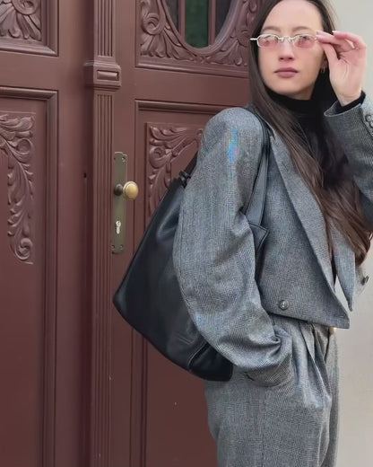 SOHO™ Classic shopper bag made from Italian cowhide leather