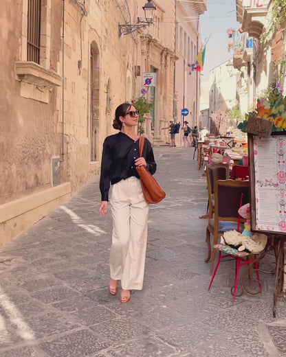 CALDERA. Women's Shopper Bag Tote Bag made of Natural Leather