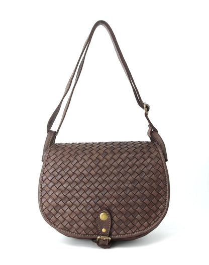 Braun ROSALINE● Leder-Umhängetasche & Crossbody-Tasche für Damen im Retro-Stil Sacktaschen.com