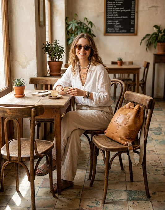 BARTINESSA● Damenrucksack aus weichem Leder. City-Rucksack im vintage still Sacktaschen.com