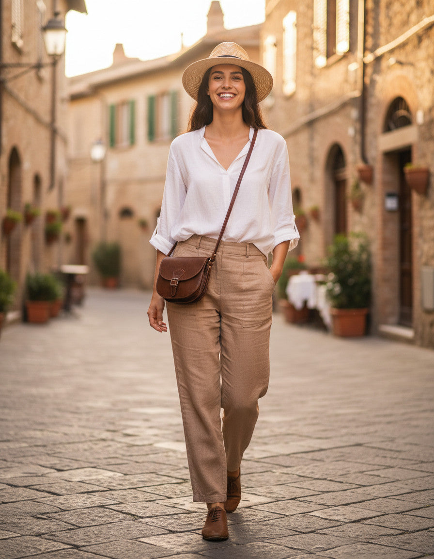 CIARA Kleine Damen Leder Umhängetasche Crossbody Sacktaschen.com