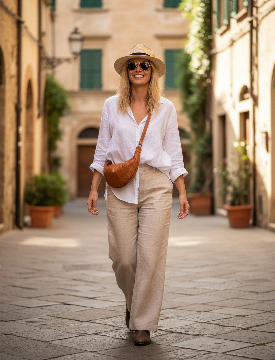 LUNA● Hobo crescent bag. Halbmond Tasche aus italienischem Leder Sacktaschen