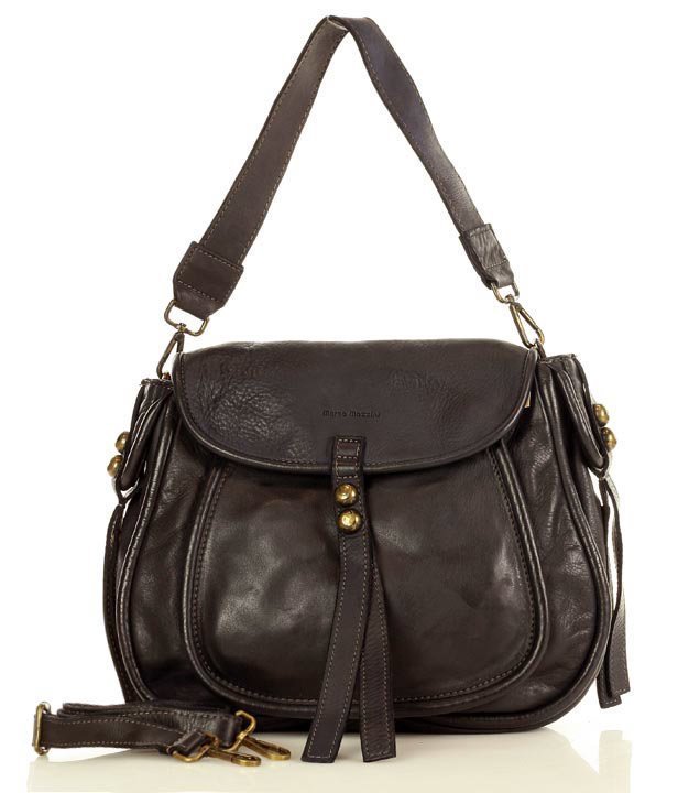 schwarz COMO● Damen Umhängetasche aus Leder – Stilvolle Schultertasche im Boho-Stil Sacktaschen.com