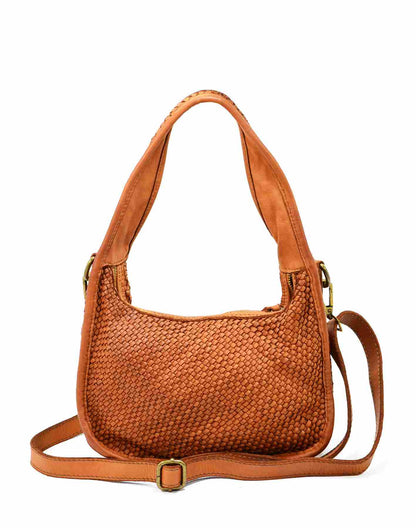 MATTI● Geflochtene Schultertasche Leder Damen – Stilvolle 3-in-1 Flexibilität Sacktaschen.com