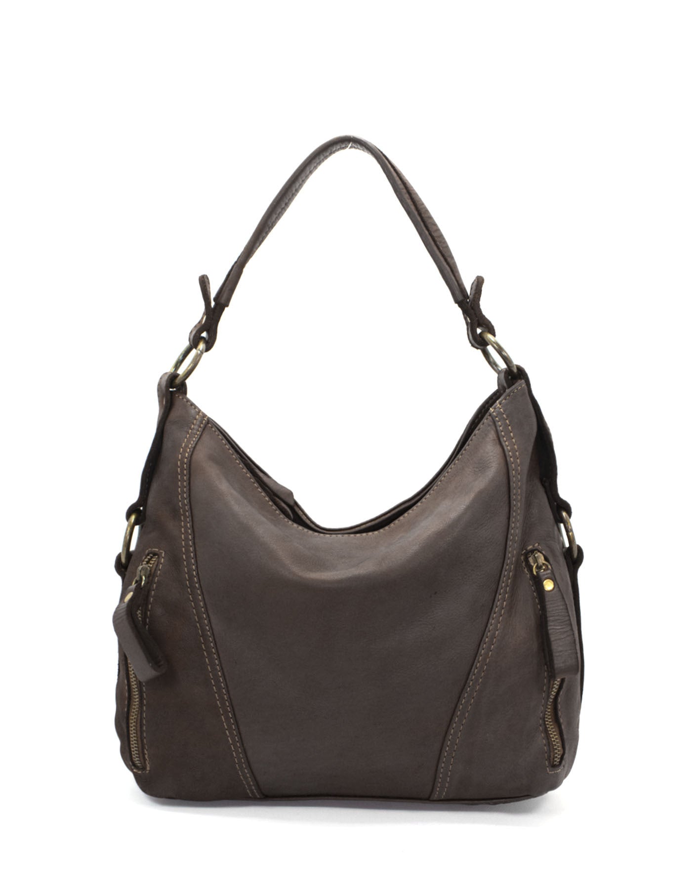 braun LADOORA● Elegante Leder-Umhängetasche: Italienische Handwerkskunst aus der Toskana Sacktaschen.com