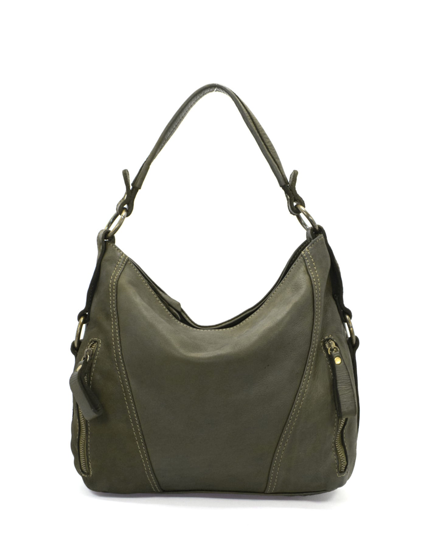 grün LADOORA● Elegante Leder-Umhängetasche: Italienische Handwerkskunst aus der Toskana Sacktaschen.com