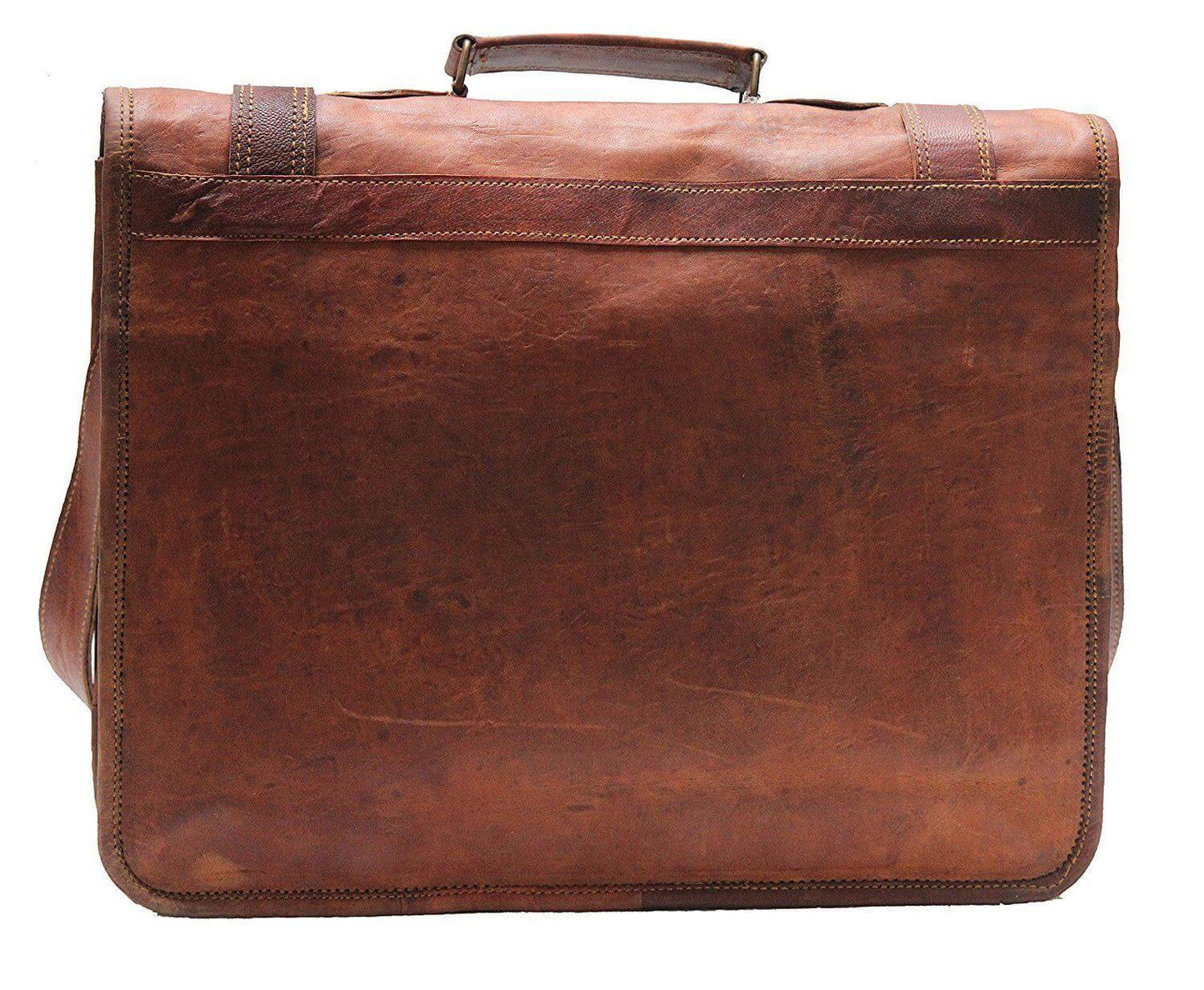 SIRIMATI VINTAGE Porte-documents fait main en cuir brut