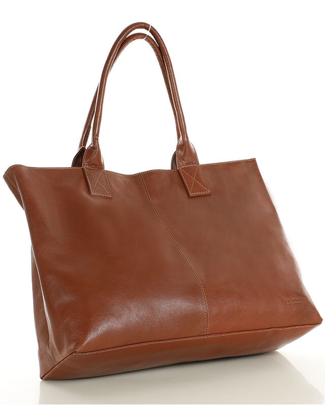 TOTE BUSINESS II. Elegante Leder Businesstasche Henkeltasche mit hohen Griffen