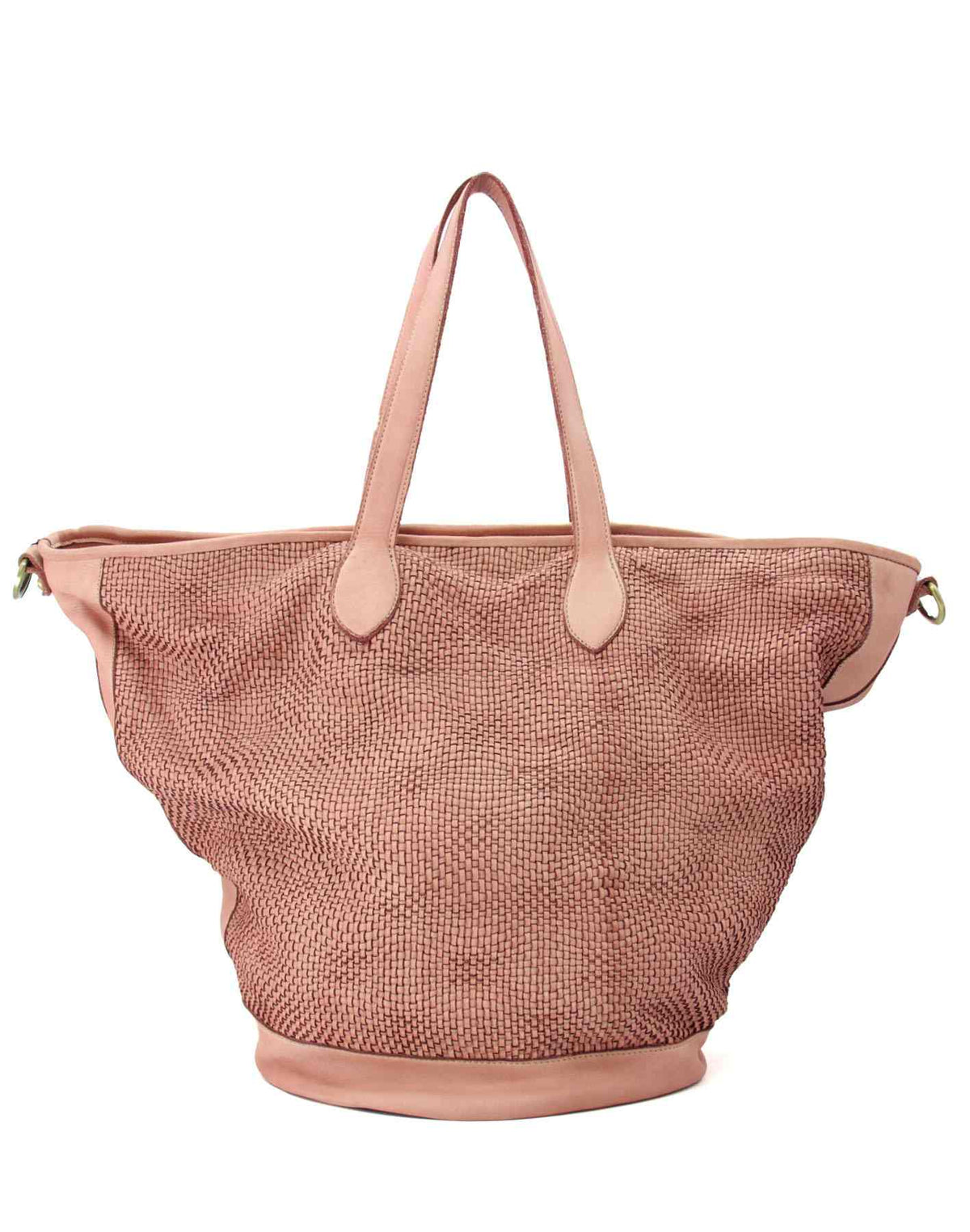 MILANO | Großer Damen-Shopper aus geflochtenem Kalbsleder