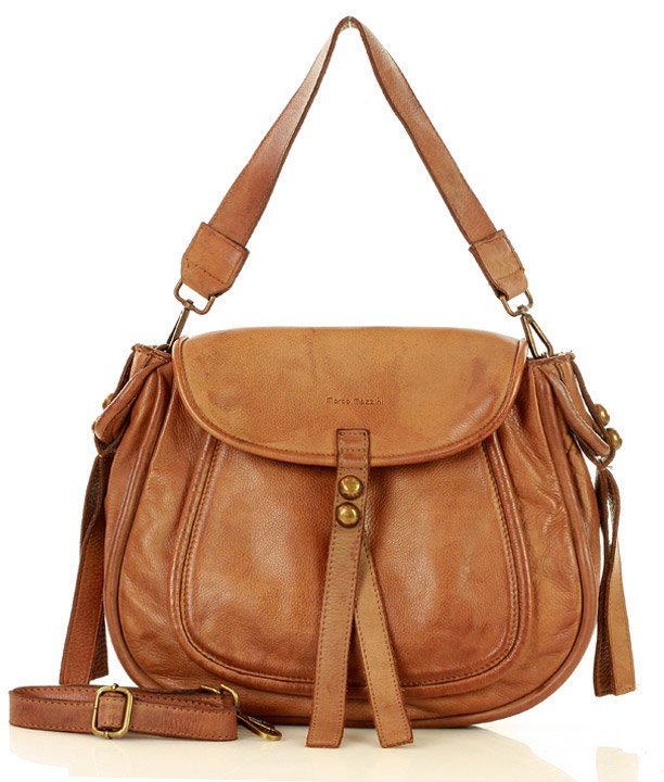 cognac COMO● Damen Umhängetasche aus Leder – Stilvolle Schultertasche im Boho-Stil Sacktaschen.com
