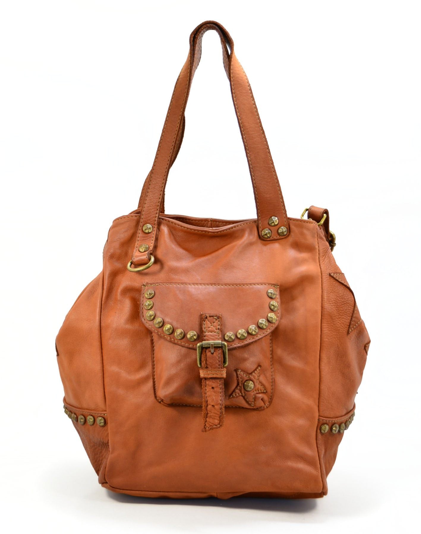 Italian orders Leather Boho Tote