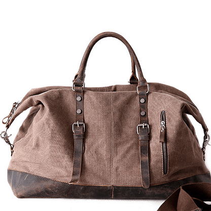 sac bandoulière marron homme femme grand voyage