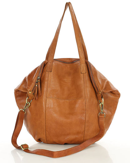 YOTTI™ Large Leather Crossbody Shoulder Bag with Zipper