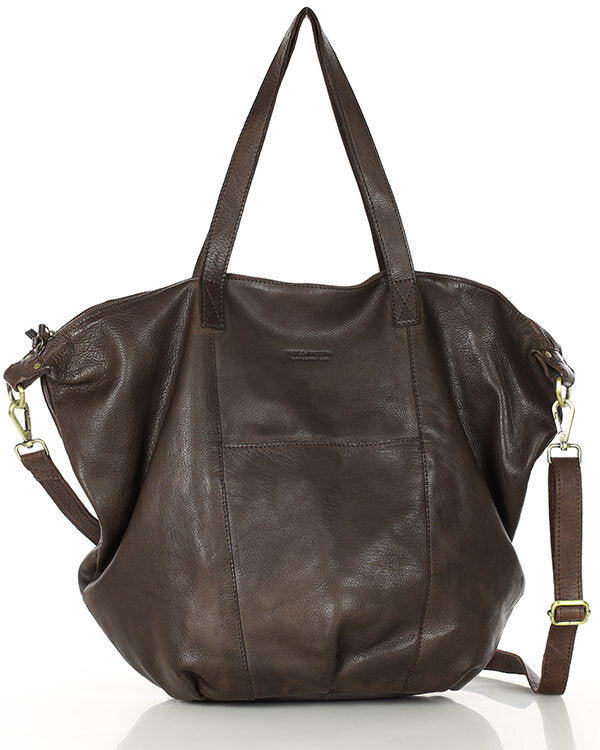 YOTTI™ Large Leather Crossbody Shoulder Bag with Zipper