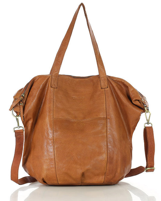 YOTTI™ Large Leather Crossbody Shoulder Bag with Zipper