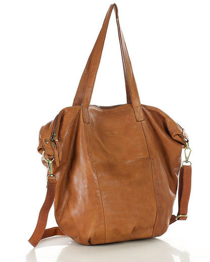 YOTTI™ Large Leather Crossbody Shoulder Bag with Zipper