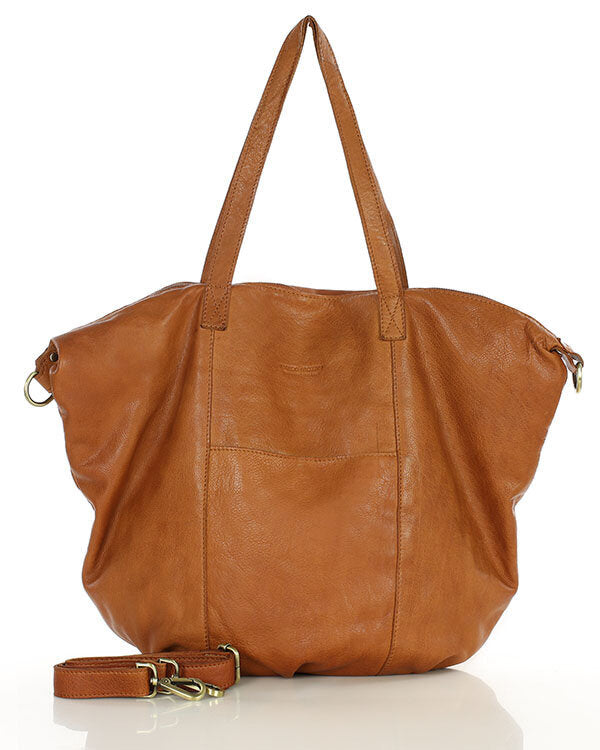 YOTTI™ Large Leather Crossbody Shoulder Bag with Zipper